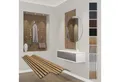 Hexim Wanddekoobjekt APF08 (Akustikpaneele 118x60cm Holz Comfort - flexible Holzpaneele Platten Lamellenwand MDF Wandpaneele Lamellenverkleidung Wandverkleidung schalldämmend 0.71m² Pecan)