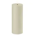 Uyuni LED Stumpenkerze 7,8x20cm oyster grey