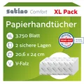3.750 Papierhandtücher 2 lagig - Z-Falz – 20,6 x 24cm - Satino