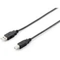 Equip USB 2.0 A auf B Kabel, 5.0m ,M/M, Schwarz