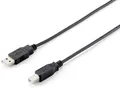 equip USB2.0 Anschlusskabel 5.0m Stecker A/Stecker B schwarz PVC-Isolierung