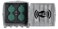 Bold Smarte Garten-Steckdose Stein-Optik – IP44 Außen-Steckdose WLAN, 4-Fach Verteiler, Outdoor Stecker-Verteiler, Kindersicherung, 3 m Kabel, Smart Home Alexa