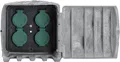 BOLD Smarte Aussensteckdose Gartensteckdose Stein-Optik 4-Fach Stecker WLAN