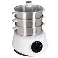 KFS-3000 Dampfgarer, Hot Pot, Fondue mit Touch Display, 3 Dampfkörbe aus Edelstahl, 4 Programme, Timer, Steamer (KFS-3000 Standardausführung)
