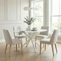 Giga Meubel Esstisch Roxy - Weiß Keramik - 180x90x75cm - Weiß