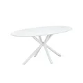 Giga Meubel Esstisch Roxy - Weiß Keramik - 180x90x75cm