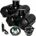 Roth Paket Garten Twinbloc Regenwassertank 10000L inkl. Tauchpumpe 1135006043