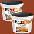 Dachfarbe 2x4kg Sockelfarbe Dachlack Flexible Dichtmembrane Ziegelrot RM46