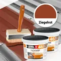 Dachfarbe Profi Sockelfarbe 8kg Dachlack Flexible Dichtmembrane Ziegelrot RM46