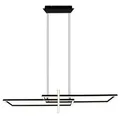 Trio LED-Pendelleuchte Salinas Alu, Eisen, Stahl & Metall Schwarz