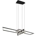 Trio Salinas Pendelleuchte LED Metall Schwarz matt Dimmbar