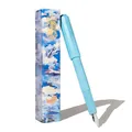Ferris Wheel Press | Carousel Fountain Pen | Acrylic blend body | Air-sealed click locking cap | Feathered Flight | Blue | Medium Nib