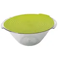 Westmark Salat-/Servierschüssel, mit Haltegriffen und Deckel, Fassungsvermögen: 4 Liter, ø 32 cm, Kunststoff, BPA-frei, Fresh, Farbe: Grün/Klar, 2440227A