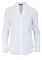 Seidensticker Damen Women Slim Longsleeve Cotton Bluse, Weiß(118201), 34 EU