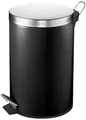 TrendLine Tretabfalleimer 12 L schwarz