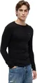 Tommy Jeans Herren Tjm Original Rib Longsleeve Tee Dm0dm04409 Langarm Strickoberteile, Schwarz (Tommy Black), XL EU