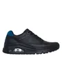 Skechers Leder-Sneakers "Uno Icon" in Schwarz, Größe 44, Herren