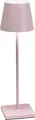 Zafferano Poldina Pro  Dimmbare LED-Tischlampe aus Aluminium Rosa