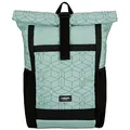 LARKSON Rolltop Rucksack Damen Groß Mint - No 2 - Daypack für Schule, Uni, Fahrrad - 16 Zoll Laptop Fach für Arbeit - Nachhaltig - Anti-Diebstahl - Wasserabweisend