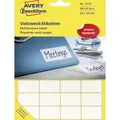 Avery Zweckform Universaletikett Avery Zweckform 29 X 18 Mm (b X H) Nicht Wieder Ablösbar Papier Weiß 960etik./pack.