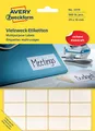 Avery Zweckform 3319 Haushaltsetiketten selbstklebend (29x18mm, 960 Aufkleber auf 30 Bogen, Vielzweck-Etiketten für Haushalt, Schule und Büro zum Beschriften und Kennzeichnen) blanko, weiß