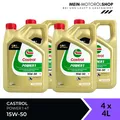 Castrol Power 1 4T 15W-50 Motorrad Motoröl API SN JASO MA-2 4x4 Liter = 16 Liter