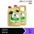 Castrol Power 1 4T 15W-50 Motorrad Motoröl API SN JASO MA-2 2x4 Liter = 8 Liter