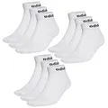 adidas NC Ankle Sneaker/Quarter Socken Unisex Kurzsocke Knöchellang 9 Paar, Farbe:Weiss, Socken & Strümpfe:46-48