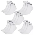 adidas NC Ankle Sneaker/Quarter Socken Unisex Kurzsocke Knöchellang 15 Paar, Farbe:Weiss, Socken & Strümpfe:46-48