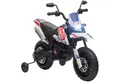 AIYAPLAY Elektro-Kindermotorrad 12V, mit Musik, 6 km/h, mit abnehmbar Trainingsrädern, Belastbarkeit 30 kg, (1-tlg), 12 Zoll Kunststoffreifen, für 3-8 Jahre Kinder, max. 30 kg, Weiß