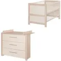 Roba Babymöbel-Set, Kaschmir, Holzwerkstoff, 3 Schubladen, 112x98x75 cm, Babymöbel, Babyzimmer-Sets