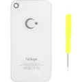OEM Battery cover for iPhone 4s (Türkiye) white (Apple iPhone 4s) (25441145)