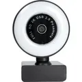 Webcam 2K 4MP ECM-CDV1233A Kamera 30FPS mit LED Lamp FaceTime mit Mikrofon High-Definition-Webcam für Laptop, Computer