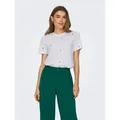 ONLY Kurzarmshirt ONLKETTY LIFE S/S O-NECK TOP JRS NOOS weiß S (36)
