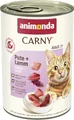 animonda Carny Katzen Nassfutter Pute + Lamm (6 x 400g), getreidefreies Katzen Nassfutter ohne Zucker, mit frischen fleischigen Zutaten
