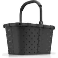 reisenthel carrybag frame glossy dots black - Schwarz