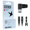SCHWALBE Clik Valve SV to SCV Ventiladapter inkl. Pumpenkopf OVP SV zu SV2