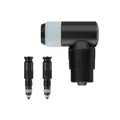 Konvertierungsset Von Presta Ventil Zu SCV Clik Schwarz Mit Pumpenadapter Kopf