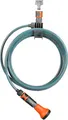 Gardena city gardening Terrassen-Spiralschlauch 7,5 m: Gartenschlauch mit integrierter Schlauchhalterung, 9 mm Schlauchdurchmesser, mit Original Gardena Systemteilen und Brause (18411-20)