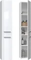 Badezimmerschrank NEL II 31x30x174 cm Weiß Hochglanz