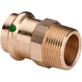 Viega Sanpress Übergangsstück 104306 22 mm x R 3/4, Siliziumbronze, SC-Contur,