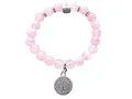 Rosenquarz Armband 8mm mit Anhänger Lebensbaum I handarbeit I incl. Geschenkbox