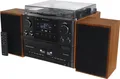 Soundmaster MCD5600BR, Schwarz, Holz, 2 Deck(s), 10 W, DAB+, FM, PLL, UKW, 3,5 mm, AC