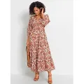Witt Etuikleid Druck-Kleid 3/4-Arm weiß 36