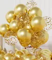 AULE Luftballons Gold Metallic Helium: 42 Stück 12 Zoll Goldene Konfetti Luftballon Latex Ballons Geburtstagsdeko Deko für Graduation Jahrestag Junggesellenabschied Geburtstag