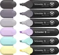 Schneider Schreibgeräte Textmarker Textmarker Job Pastell (grau) Karton-Etui 6 Stück sortiert 115099 1 mm, 5mm 6St.