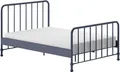 Vipack Metallbett Bronxx, standfest gebaut, gradlinige Optik in zeitlosem Design (in 2 Größen und verschiedenen Farben erhältlich), inkl. Lattenrost, Mittelsteg und Fußstütze unter der Liegefläche