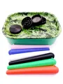meytrade Rolling Tray Set Cannabis Tablett + Grinder + 6 x Joint Hülle