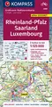 KOMPASS Großraum-Radtourenkarte 3709 Rheinland-Pfalz, Saarland, Luxembourg, 1:125.000: 2 Karten im Set, reiß- und wetterfest, GPX-Daten zum Download (KOMPASS Großraum Fahrradkarte, Band 3709)