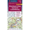 KOMPASS Großraum-Radtourenkarte 3709 Rheinland-Pfalz, Saarland, Luxembourg, 1:125.000